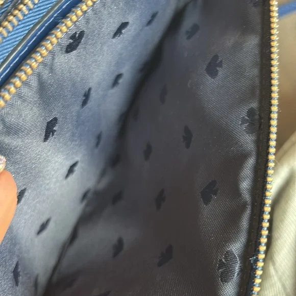 Kate Spade Staci Maritime Stripe Double Zip Small Crossbody Multi colored - Picture 7 of 11